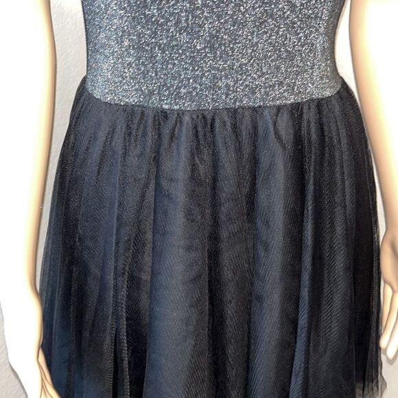 Nwot Aqua metallic black & grey party dress - Picture 5 of 7